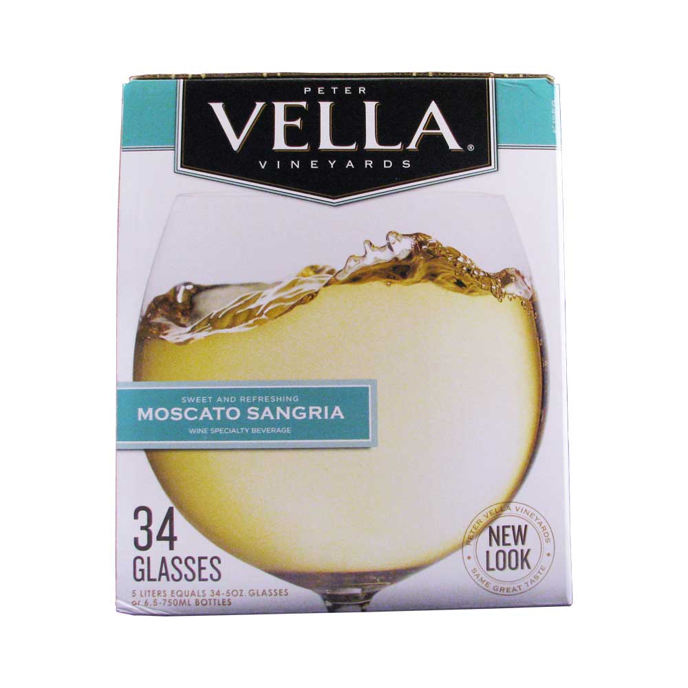 Peter Vella Moscato Sangria Box Wine 5l Elma Wine Liquor