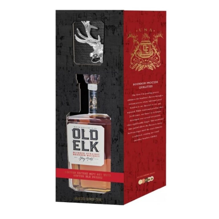 old elk bourbon with pourer