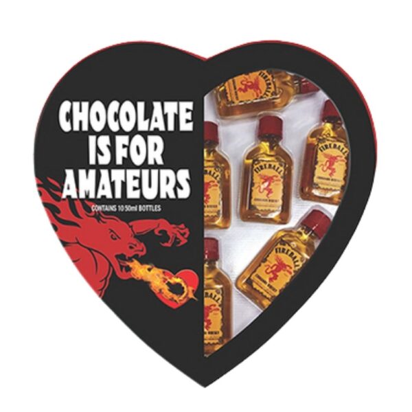 Fireball Cinnamon Whisky Valentine's Day Box 10 X 50mL