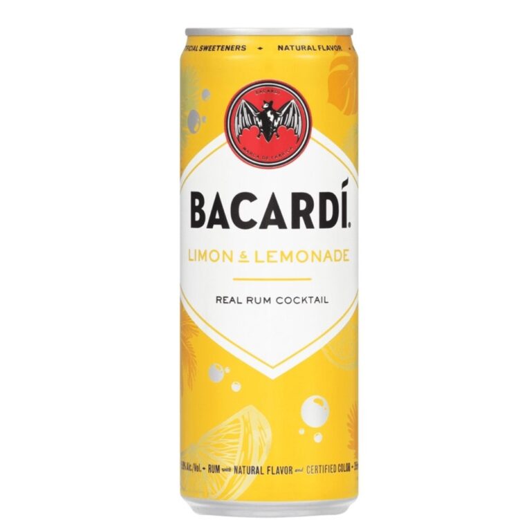 Bacardi Limon & Lemonade Canned Cocktail 4 Pack 355mL - Elma Wine & Liquor