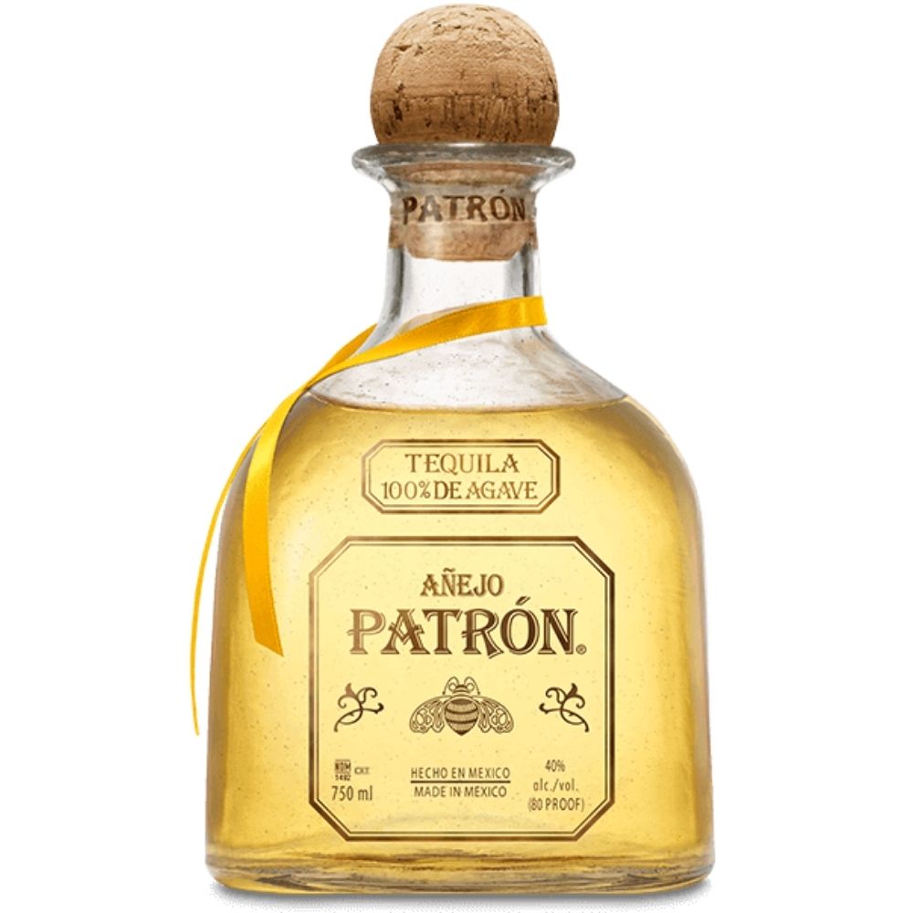 Amber Glass Tequila Bottle