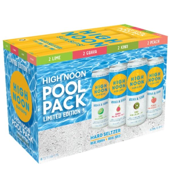 High Noon Vodka & Soda Pool Pack Variety 8 Pack 355mL