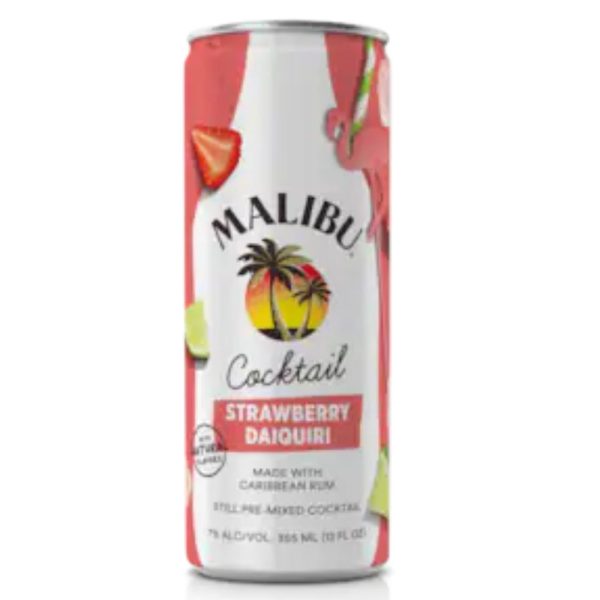 Malibu Strawberry Daiquiri Cocktail 4 Pack 355mL