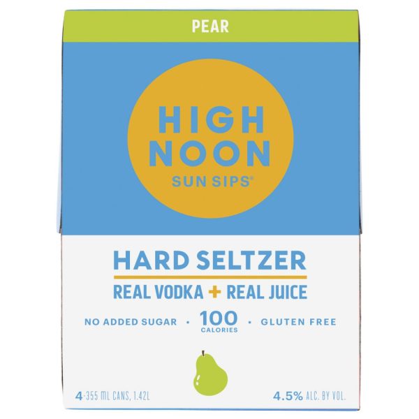 High Noon Pear Vodka & Soda 355ml 4 Pack