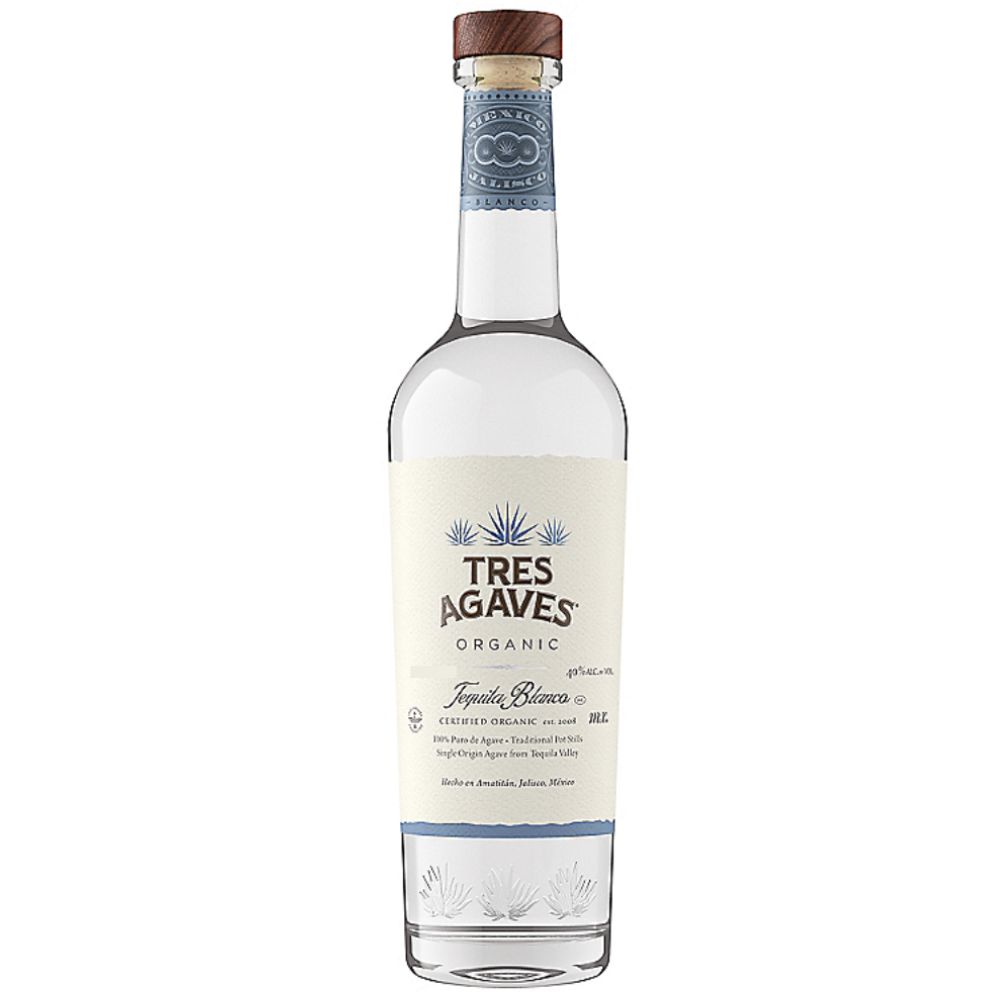 Tres Agaves Organic Tequila Blanco 1L