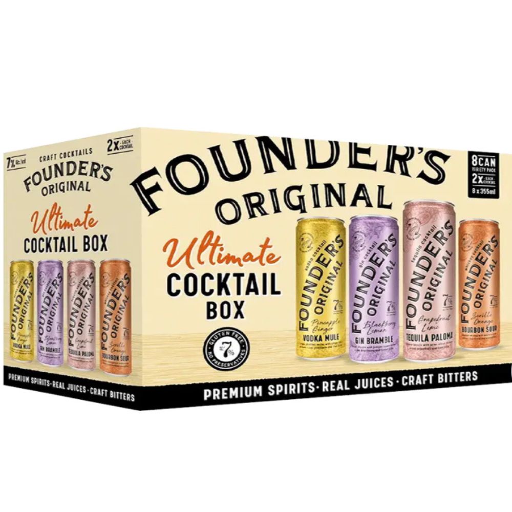 Founders Original Ultimate Cocktail Box 8 Pack 355mL